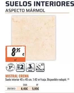 Oferta de Mistral - Suelo Interior por 8,95€ en Obramat