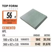 Oferta de Cemento HPL por 56€ en Obramat