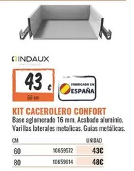 Oferta de Kit Cacerolero Confort por 43€ en Obramat