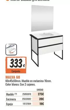 Oferta de Blanco - Malva 60 por 333€ en Obramat