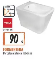 Oferta de Teka - FORMETERA PORCELANA BLANCA. en Obramat