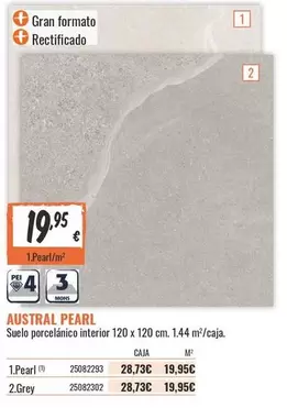 Oferta de Austral - Suelo Porcelana Interior por 19,95€ en Obramat