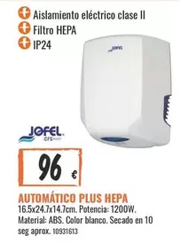 Oferta de Plus - Automático  Hepa por 96€ en Obramat