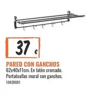 Oferta de Pared Con Ganchos por 37€ en Obramat