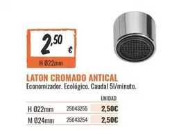 Oferta de Laton Cromado Antical por 2,5€ en Obramat