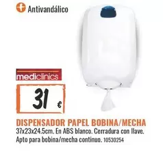 Oferta de ABS - Dispensador Papel Bobina/mecha por 31€ en Obramat