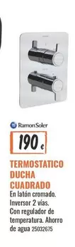 Oferta de Soler - Termostatico Cuadrado por 190€ en Obramat