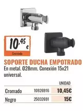 Oferta de Universal - Soporte Ducha Empotrado por 10,45€ en Obramat