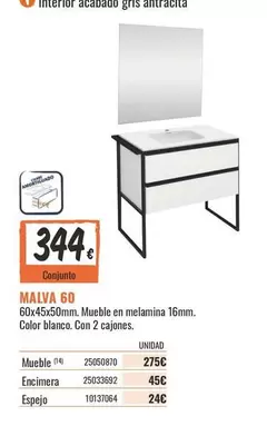 Oferta de Antracita - Malva 60 por 344€ en Obramat