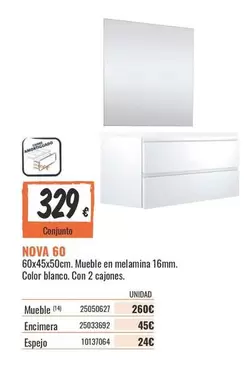 Oferta de Nova -  60 por 329€ en Obramat