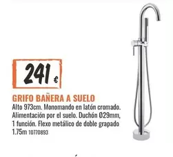 Oferta de Grifo bañera a suelo por 241€ en Obramat