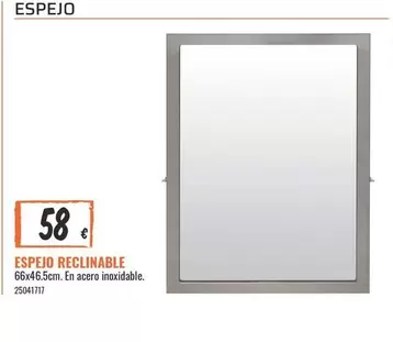 Oferta de Espejo Reclinabile por 58€ en Obramat