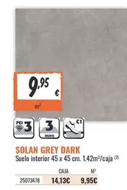 Oferta de Solan Grey Dark por 9,95€ en Obramat