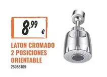 Oferta de Laton Cromado 2 Posiciones Orientable por 8,99€ en Obramat