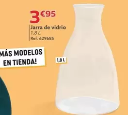 Oferta de Jarra De Vidrio por 3,95€ en GiFi