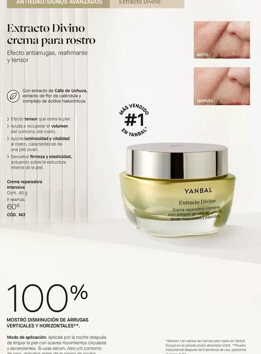 Oferta de Yanbal - Crema Reparadora Intensiva por 60€ en Yanbal