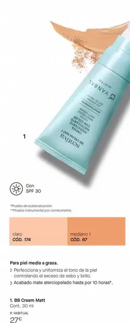 Oferta de Yanbal - Bb Cream Matt por 27€ en Yanbal