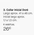 Oferta de Collar Inicial Doré por 26€ en Yanbal