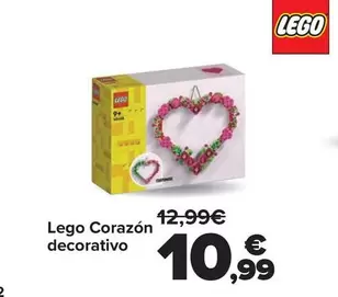 Oferta de LEGO - Corazón Decorativo por 10,99€ en Carrefour