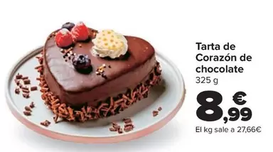 Oferta de Tarta De Corazón De Chocolate por 8,99€ en Carrefour