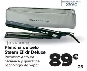 Oferta de Bellissima - Plancha De Pelo Steam Elixir Deluxe por 89€ en Carrefour