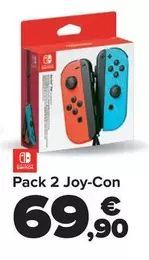 Oferta de Nintendo SWITCH  - Pack 2 Joy-Con por 69,9€ en Carrefour