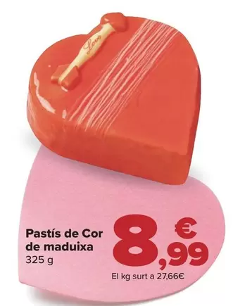 Oferta de Tarta De Corazón De Fresa por 8,99€ en Carrefour