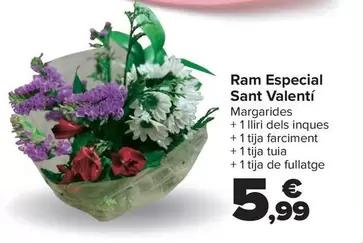 Oferta de Bouquet Especial San Valentin por 5,99€ en Carrefour