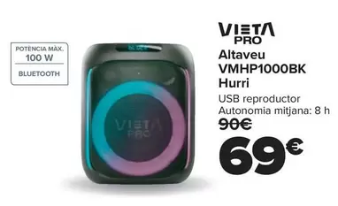 Oferta de Vieta - Altavoz VMHP1000BK por 69€ en Carrefour