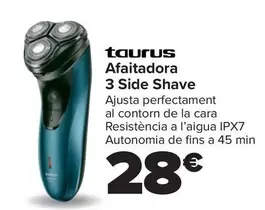 Oferta de Taurus - Afeitadora 3 Side Shave por 28€ en Carrefour