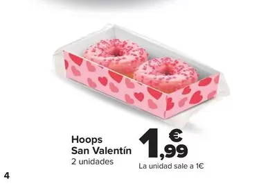 Oferta de Hoops San Valentín por 1,99€ en Carrefour