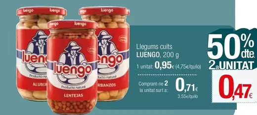 Oferta de Luengo - Llegums Cuits por 0,95€ en Condis