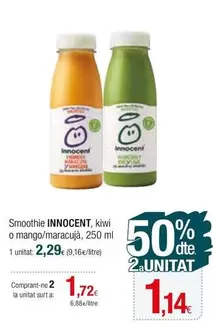 Oferta de Innocent - Smoothie por 2,29€ en Condis