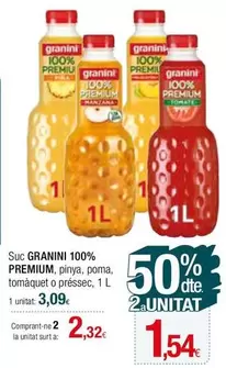 Oferta de Granini - Suc 100% Premium por 3,09€ en Condis