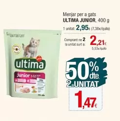 Oferta de Última - Menjar Per A Gats Junior por 2,95€ en Condis