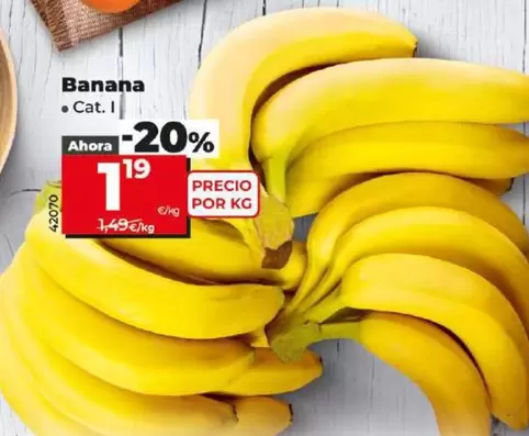 Oferta de Banana por 1,19€ en Dia