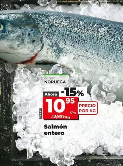 Oferta de Salmón Entero por 10,95€ en Dia