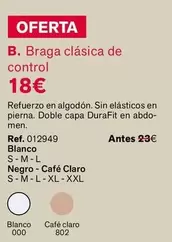 Oferta de Braga Clasica De Control por 18€ en Leonisa