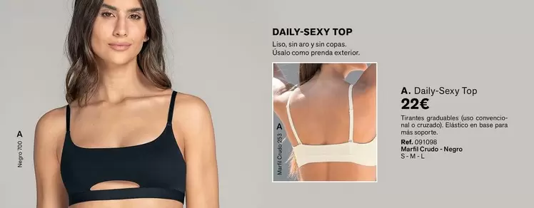 Oferta de Daily-Sexy Top por 22€ en Leonisa