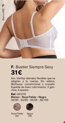 Oferta de Bustier Siempre Sexy por 31€ en Leonisa