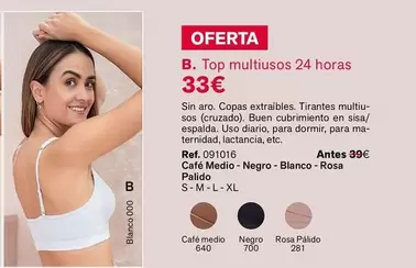 Oferta de Top Multiusos 24 Horas por 33€ en Leonisa