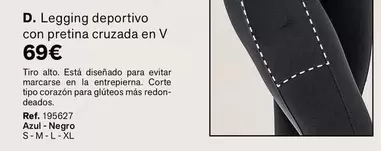 Oferta de Legging Deportivo Con Pretina Cruzada En V por 69€ en Leonisa