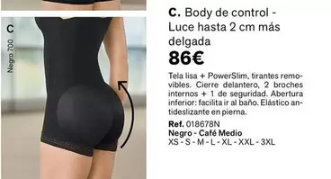 Oferta de Body De Control  por 86€ en Leonisa