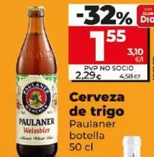 Oferta de Paulaner - Cerveza De Trigo por 1,55€ en Dia