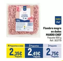 Oferta de Makro - Fiambre Magro En Dados por 2,75€ en Makro