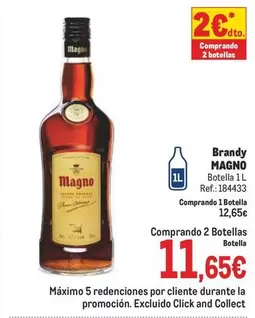 Oferta de Magno - Brandy por 12,65€ en Makro