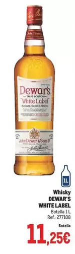 Oferta de Dewar's - Whisky White Label por 11,25€ en Makro