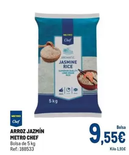 Oferta de Metro Chef - Arroz Jazmin por 9,55€ en Makro