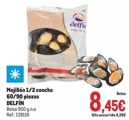 Oferta de Delfín - Mejillón 1/2 Concha  por 8,45€ en Makro