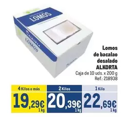 Oferta de Lomos De Bacalao Desalado por 22,69€ en Makro